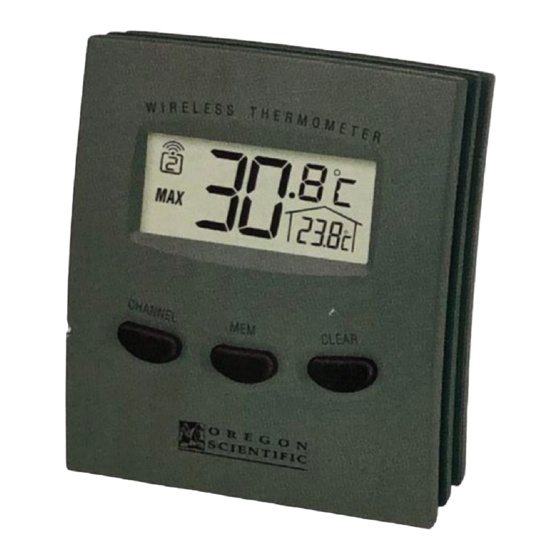 Oregon Scientific MTR102 Bedienungsanleitung