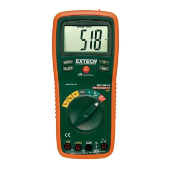 Extech Instruments Extech 450 Bedienungsanleitung