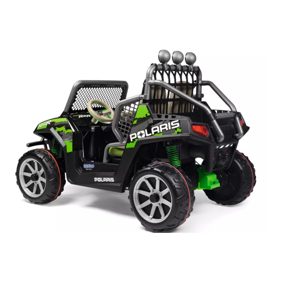 Peg Perego Polaris RANGER RZR Green Shadow Gebrauch Und Wartung