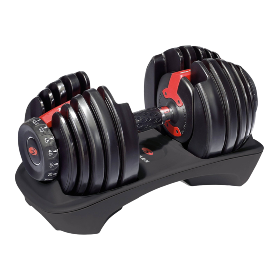 Bowflex SelectTech BD552i Gebrauchsanleitung Und Trainingsbuch