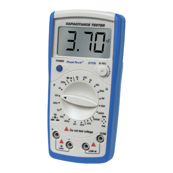 PeakTech 3705 Bedienungsanleitung