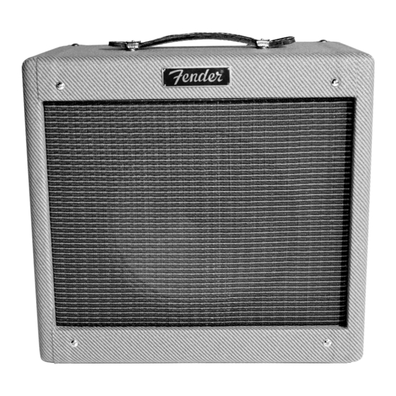 Fender Pro Junior IV LTD PR 257 Bedienungshandbuch