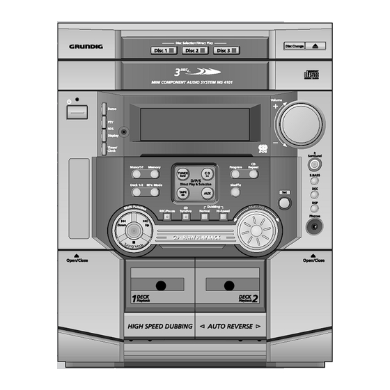 Grundig ms 4101 Serviceanleitung