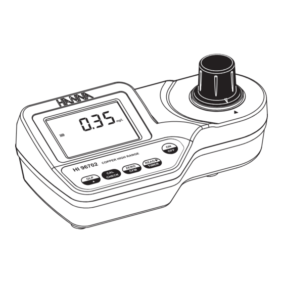 Hanna Instruments HI 96702 Bedienungsanleitung