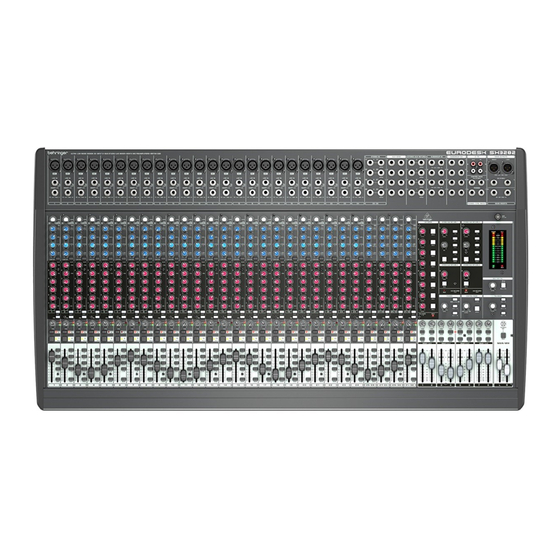 Behringer EURODESK SX3282 Bedienungsanleitung