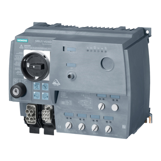 Siemens SIRIUS M200D Handbuch