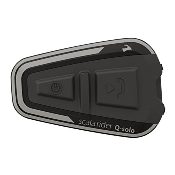 Cardo SCALA RIDER Q-SOLO Bedienungsanleitung