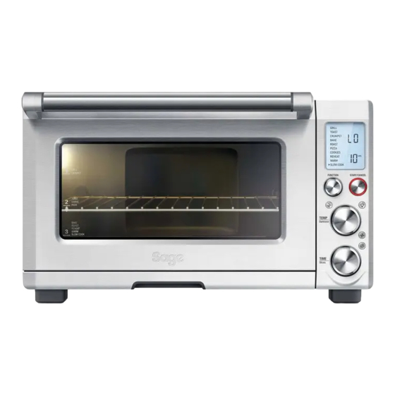 Sage Smart Oven Pro BOV820 Kurzanleitung