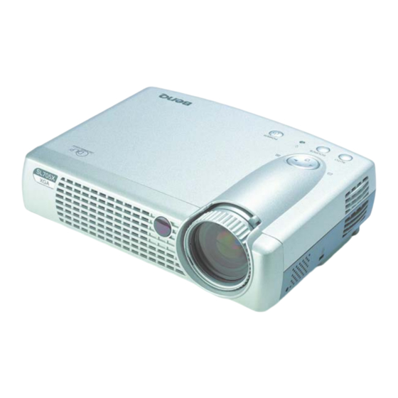 BenQ SL705X Benutzerhandbuch