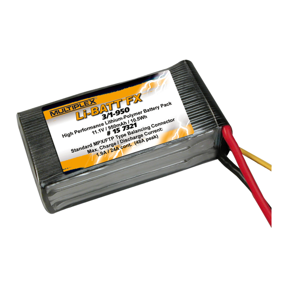 Multiplex Li-BATT Bedienungsanleitung