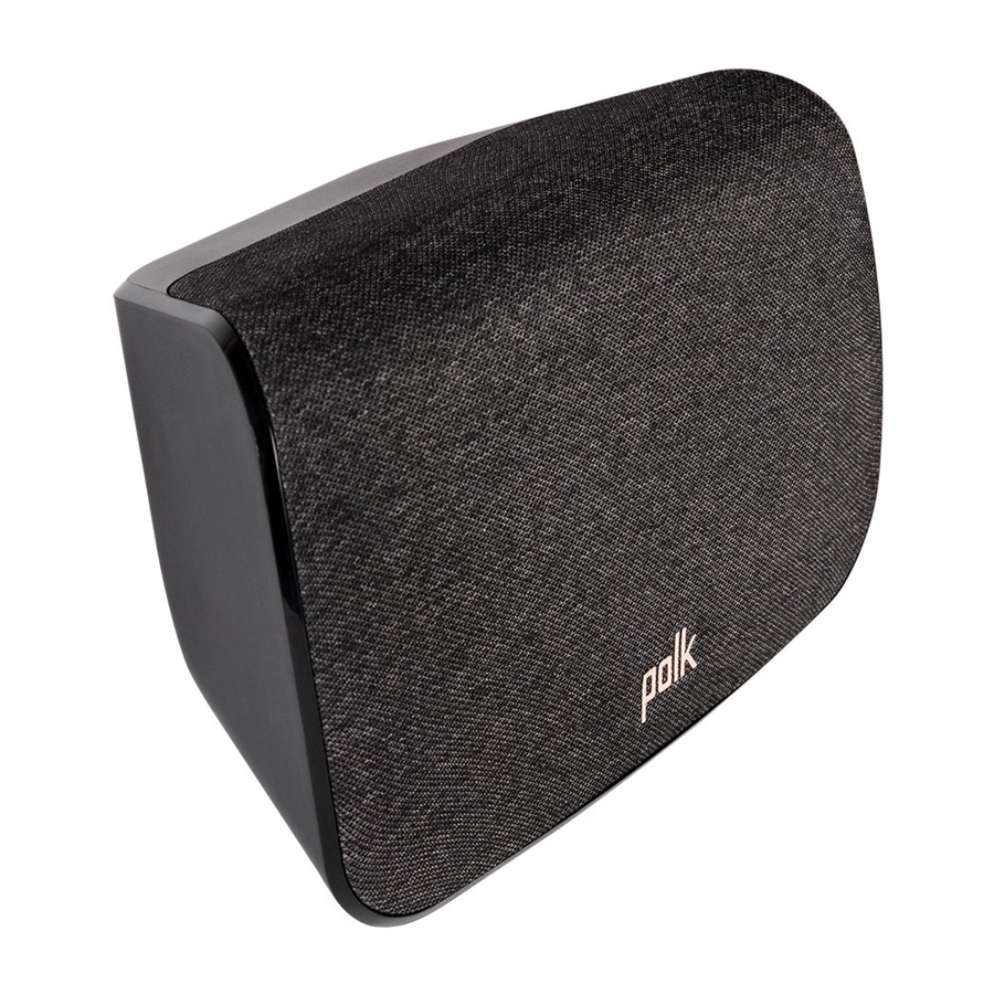 Polk SR2 Schnellstartanleitung