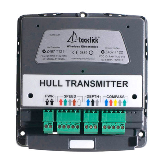 Tacktick Hull Transmitter Anweisungen