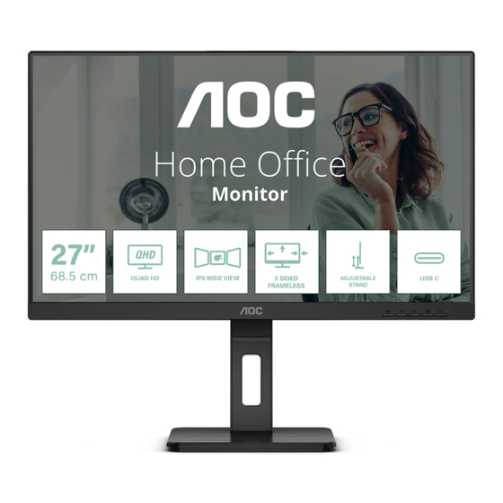 AOC Q27P3CV Bedienungsanleitung