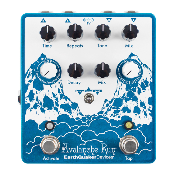 EarthQuaker Devices Avalanche Run Bedienungsanleitung