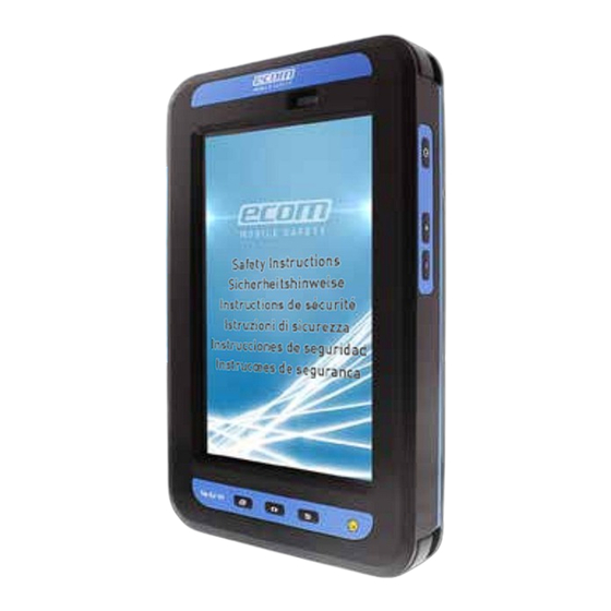 Ecom Tab-Ex 01 DZ1 Bedienungsanleitung
