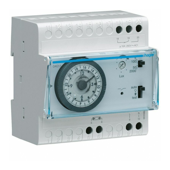 hager EE110 Kurzanleitung