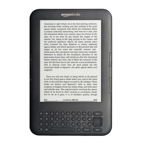 Amazon Amazonkindle Benutzerhandbuch