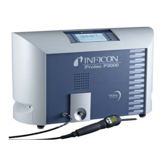INFICON Protec P3000 Originalbetriebsanleitung