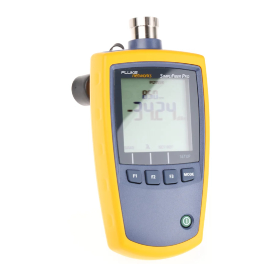 Fluke Networks SimpliFiber Pro Bedienungsanleitung