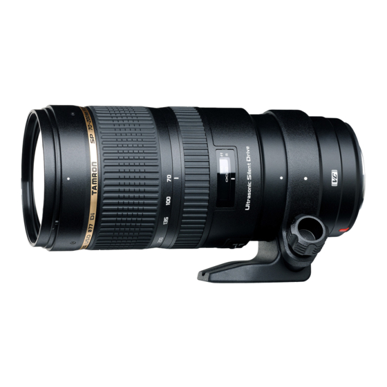 Tamron SP70-200mm F/2.8 Di VC USD Kurzanleitung