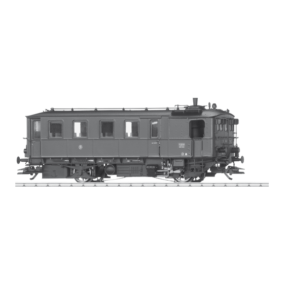Märklin Dampftriebwagen XDR 10103 Kittel Bedienungsanleitung