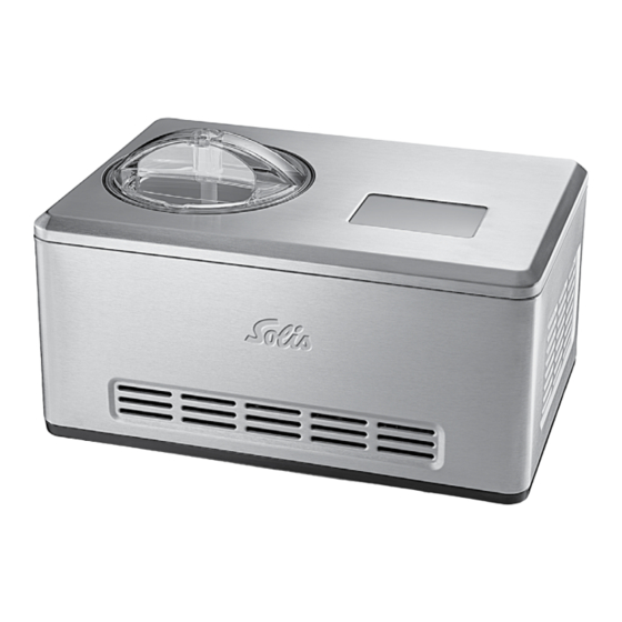 SOLIS GELATERIA PRO TOUCH 8502 Schnellstartanleitung