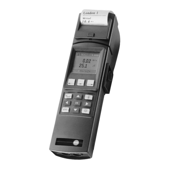 testo  400 Bedienungsanleitung