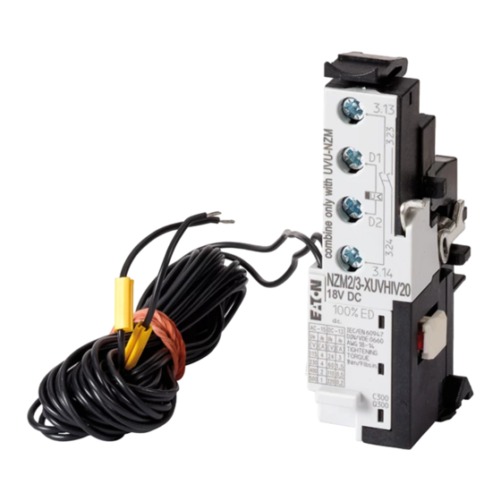 Eaton NZM2/3-XHIV Montageanweisung
