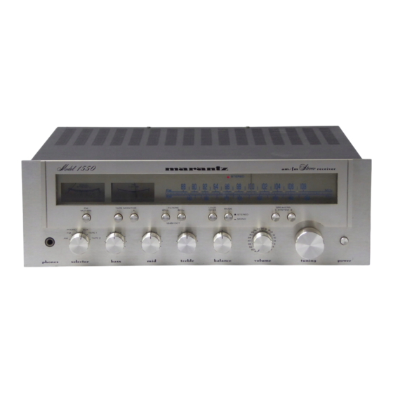 Marantz 1550 Bedienungsanleitung