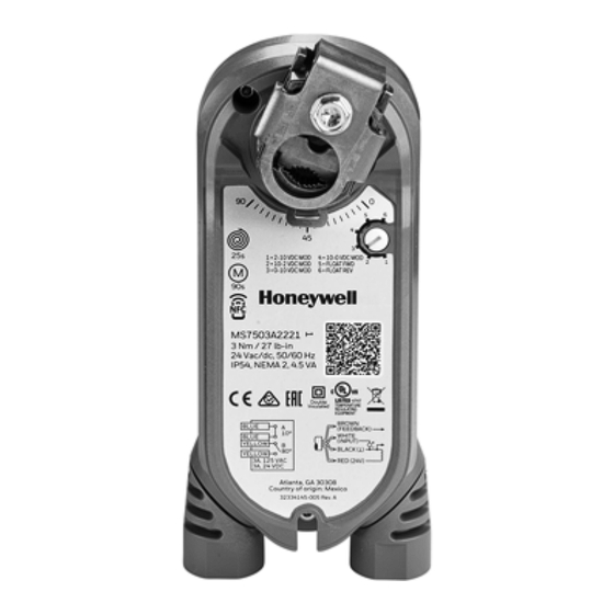 Honeywell 3 Nm-Serie Installationsanleitung