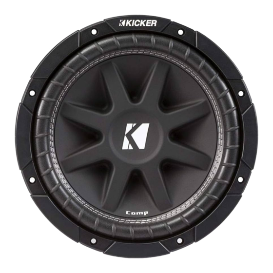 Kicker Comp Serie Bedienungsanleitung