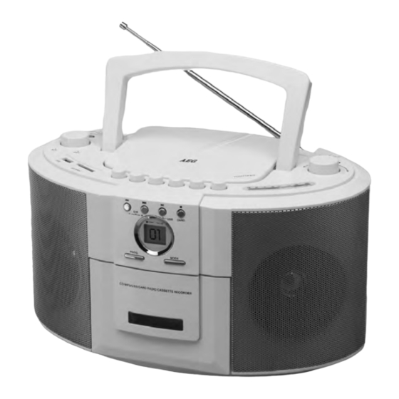 AEG SRR 4311 CD/MP3 Bedienungsanleitung, Garantie