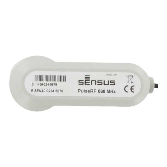 Xylem Sensus PulseRF Bedienungsanleitung