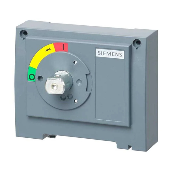 Siemens 3VT Betriebsanleitung