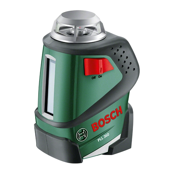 Bosch PLL 360 Originalbetriebsanleitung