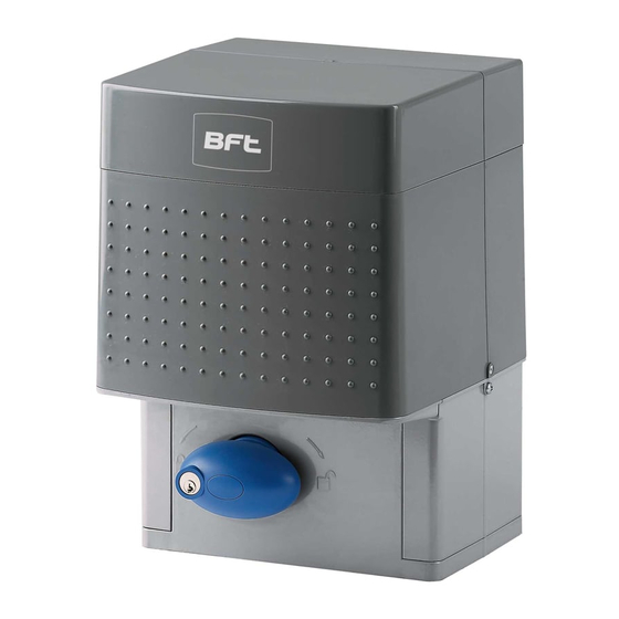 BFT ICARO Installations- Und Gebrauchsanleitung