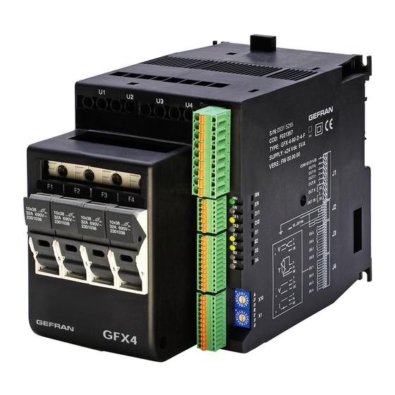 gefran GFX4-IR PROFINET Benutzerhandbuch