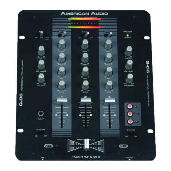American Audio Q-D6 Bedienungsanleitung