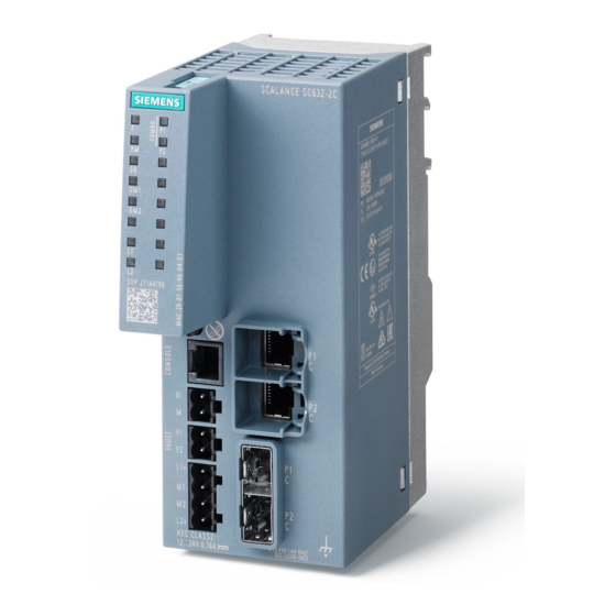 Siemens SIMATIC NET SCALANCE SC-600 Betriebsanleitung