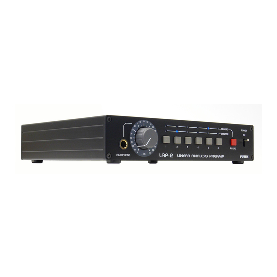 Funk Tonstudiotechnik LAP-2 Handbuch