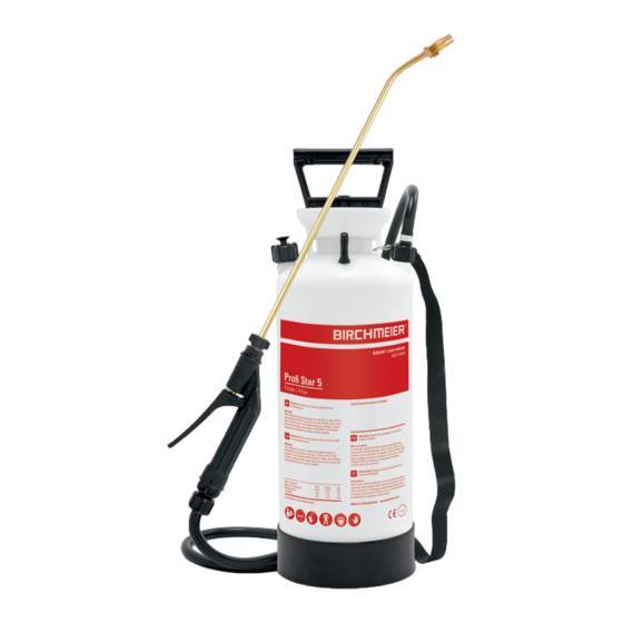 Birchmeier Profi Star 5 Gebrauchsanleitung
