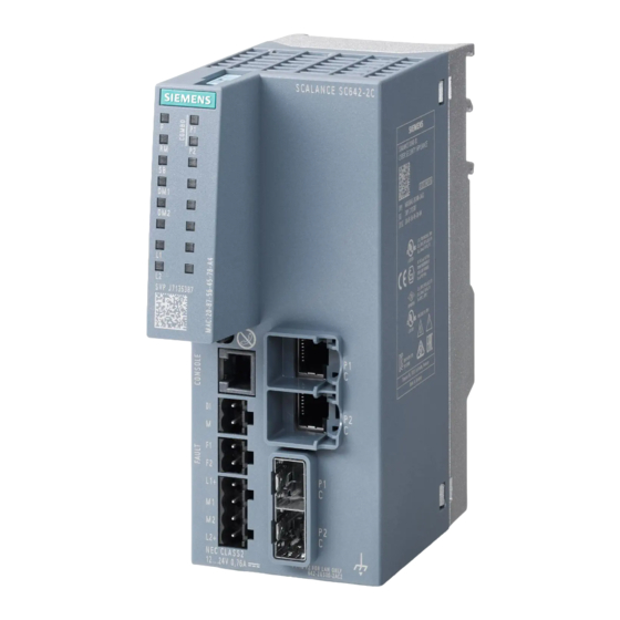 Siemens SIMATIC NET SCALANCE SC-600 Betriebsanleitung