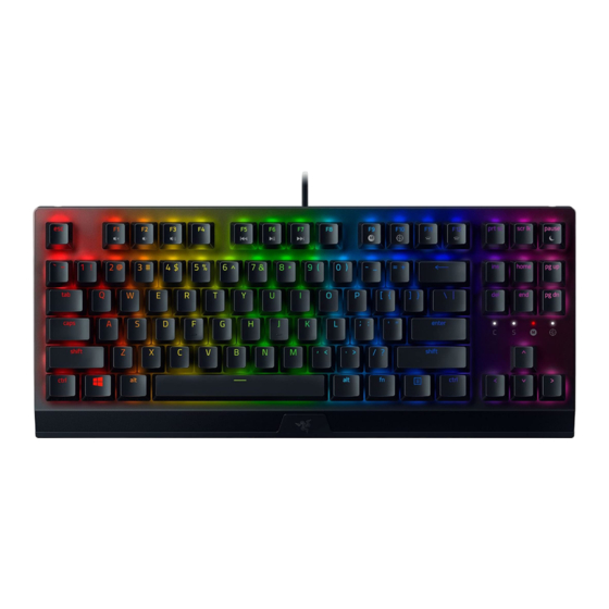 Razer BLACKWIDOW V3 TENKEYLESS Bedienungsanleitung