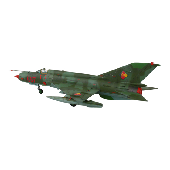 eduard WEEKEND EDITION MiG-21MF Bedienungsanleitung
