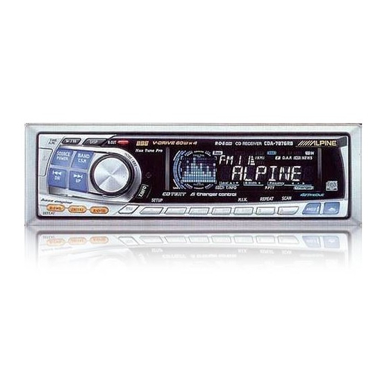 Alpine CDA-7876RB Handbücher