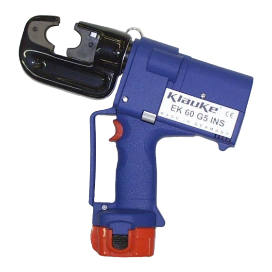 Klauke TEXTRON EK 60 G5 INS Bedienungsanleitung