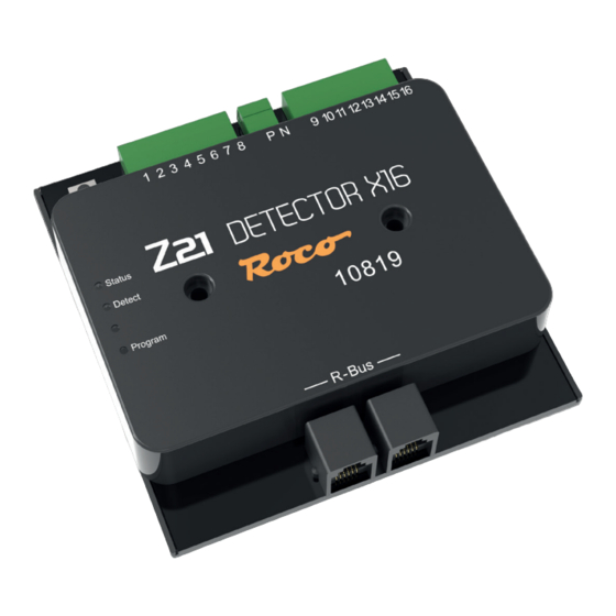 roco Z21 Detector X16 Benutzerhandbuch