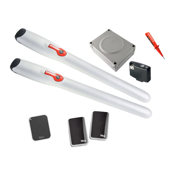 Nice wingo Serie Anweisungen Und Hinweise Für Den Installateur