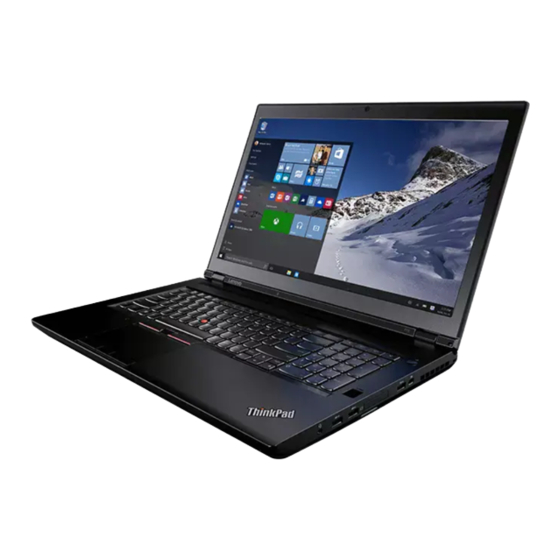 Lenovo ThinkPad P70 Benutzerhandbuch