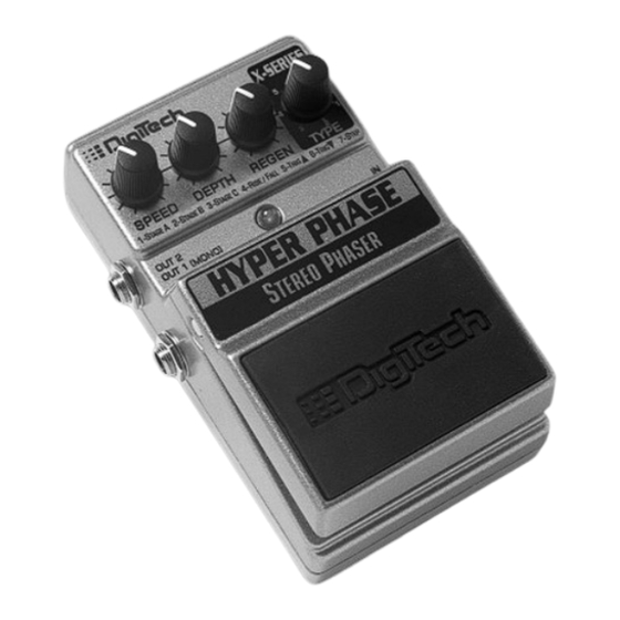 DigiTech Hyper Phase Bedienungsanleitung